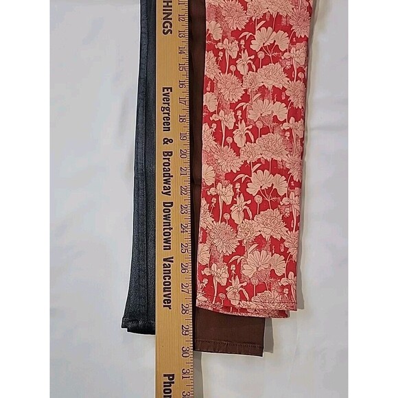 Hudson Jeans Size 27 Nico Midrise Super Skinny Lot Of 3-Black Metallic/Brown/Red - Picture 3 of 15